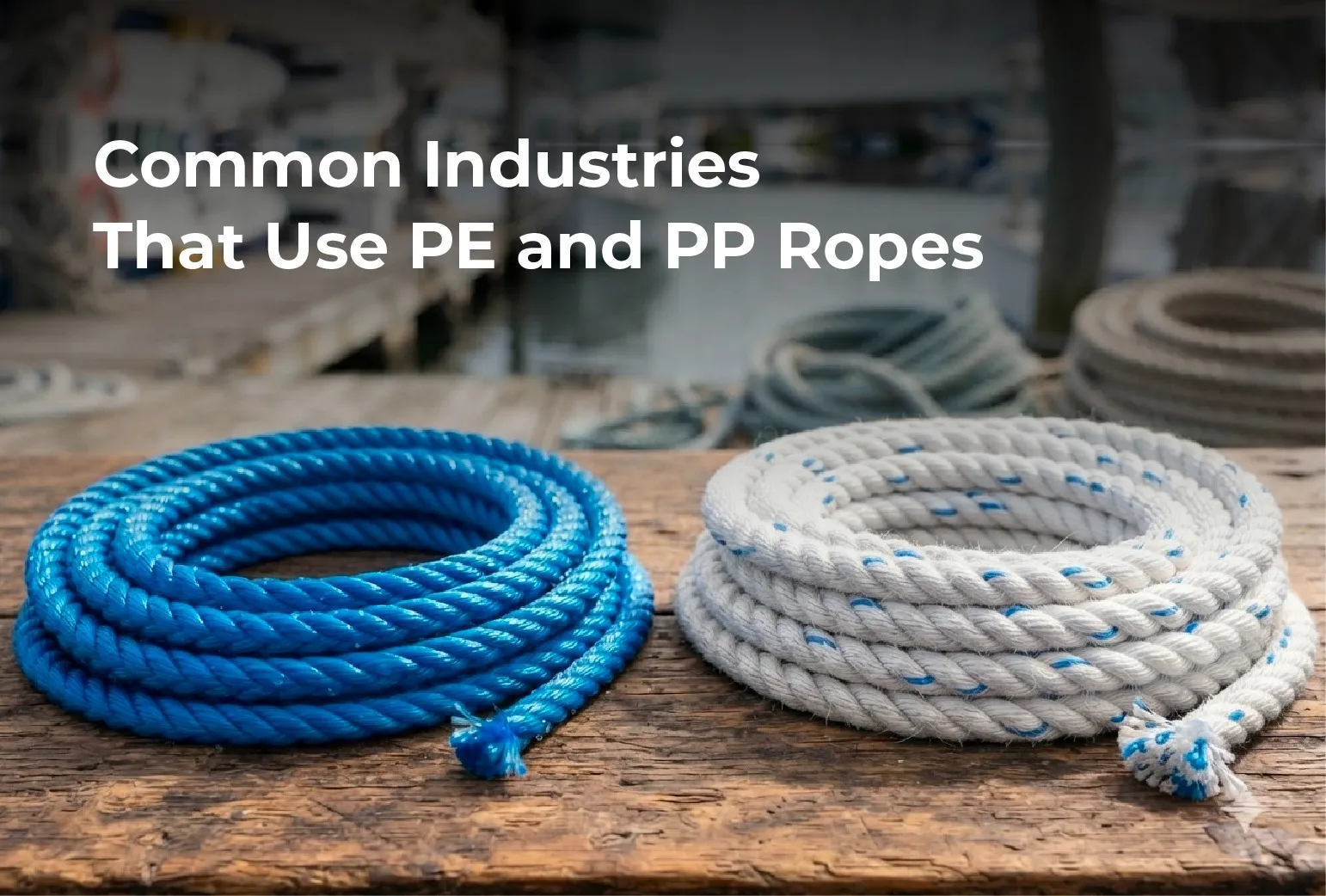 Common Industries That Use PE and PP Ropes
