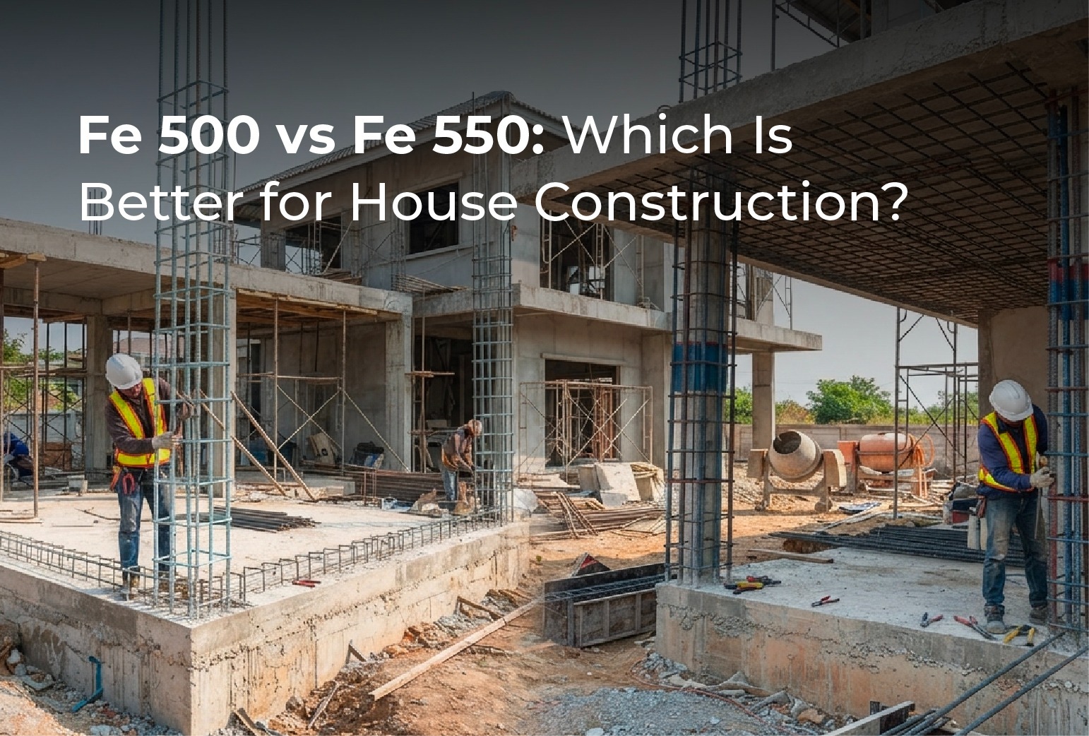 Fe 500 vs Fe 550: Which Is Better for House Construction?
