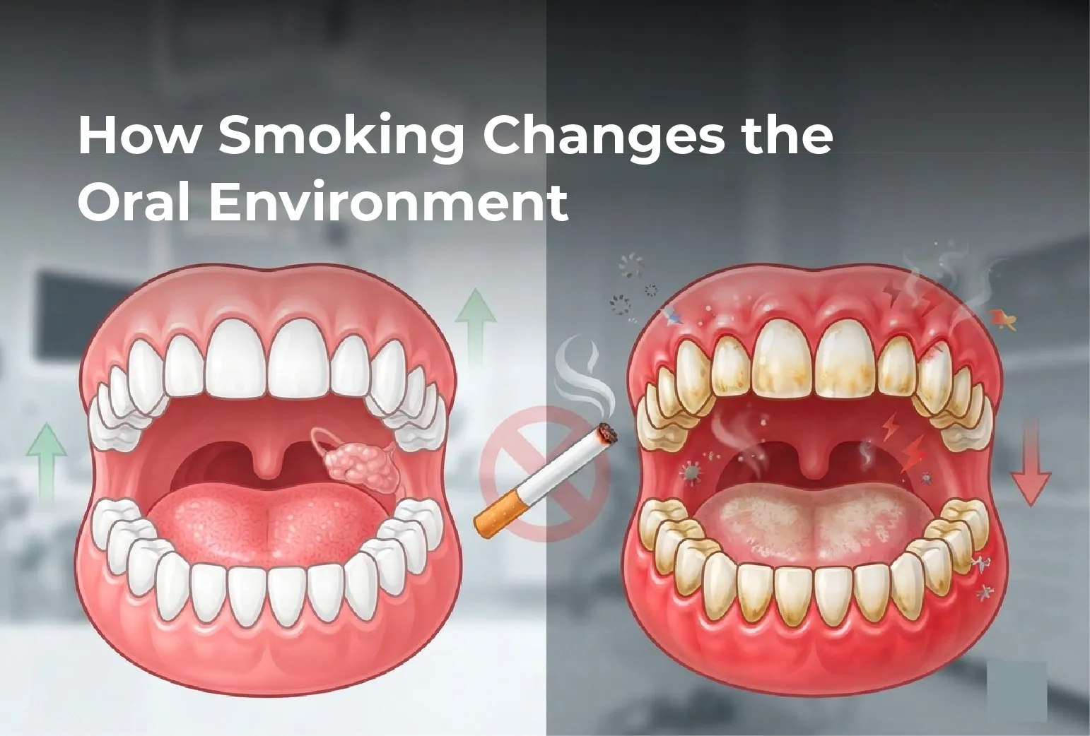 How Smoking Changes the Oral Environment