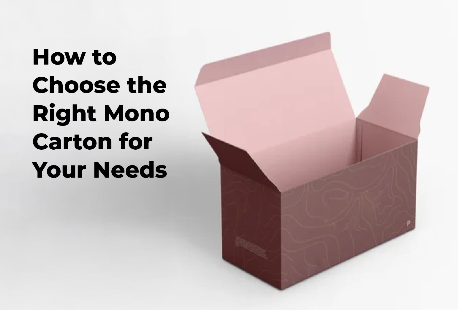 How to Choose the Right Mono Carton for Your Needs