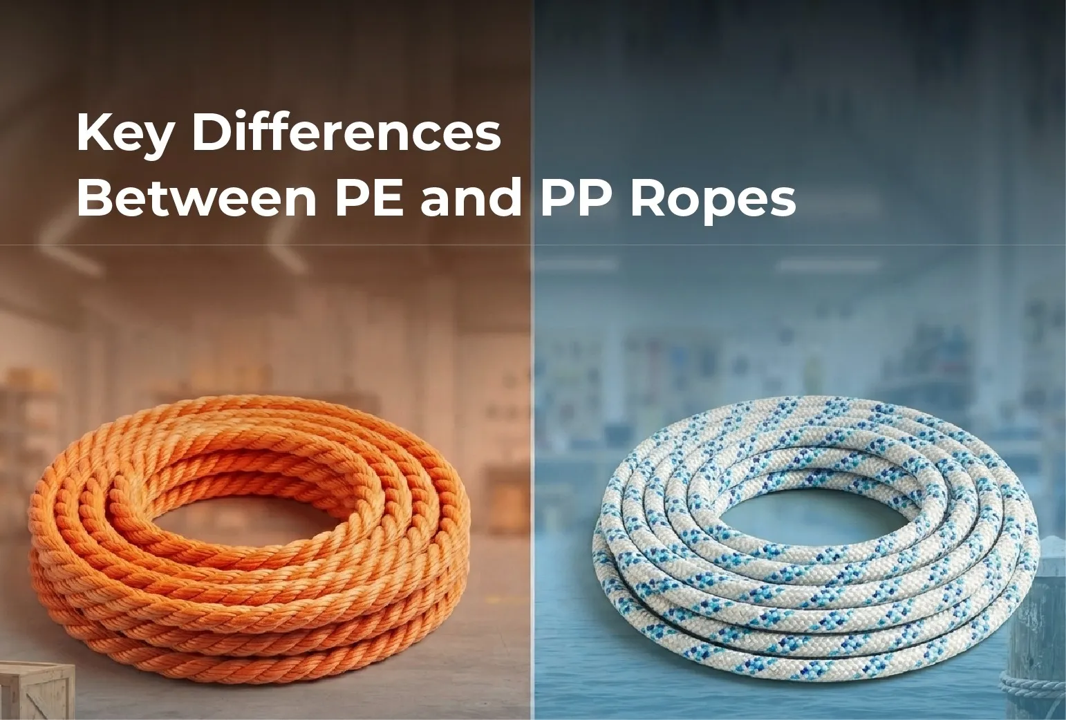 Key Differences Between PE and PP Ropes
